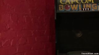 Pawg redhead anal fucked by shemale