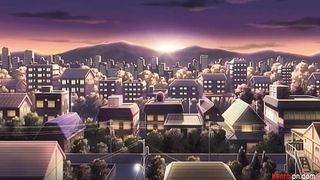 Animeboy seeing his mom doing blowjob