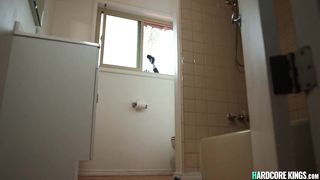 Intruders couple fucking in broken home