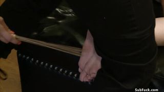 Blonde in public interracial gangbang