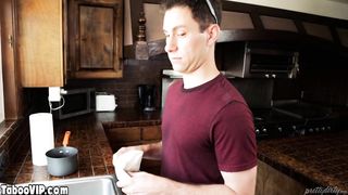 Dude fucks handicapped busty stepsister