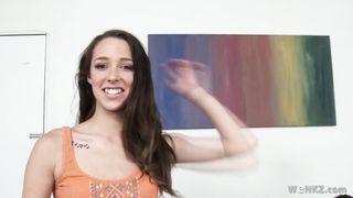 Sexy teen is hungry for big juicy cock