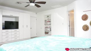 My stepsister fucks me while I rest