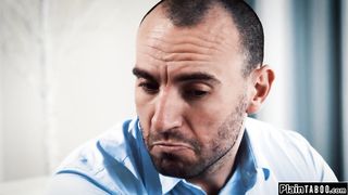 Teen fucked by a guy to pay for damage