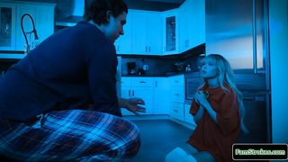 Tiny stepsis rides her stepbros big cock