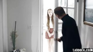 Teen gives her anal virginity to priest!