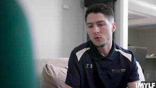 Young stud pops out his big boner