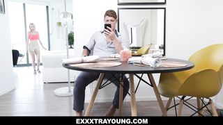 Dixie Lynn with a cock in her mouth