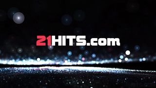 Tattooed blondie rubbing on a big black cock