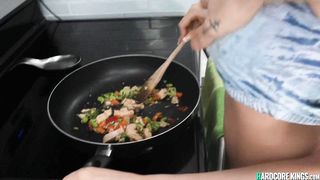 Natural big boobs gf fucking big cock