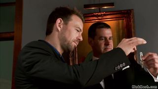 Husband with wife fuck busty slave