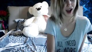 naughty teen dildoing her ass