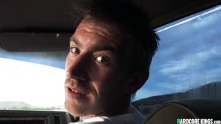 Brunette hitchhiker fucked in motel