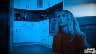 Sexy teen sucking her stepbros big cock