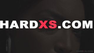 Oily black booty shaken and filled deep