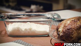 MILF Juliett Russo fucked in the kitchen