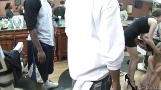 Blonde fucking big cocks in public