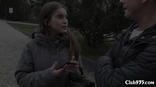 Blonde teenie enjoying a hot ride on a hard cock