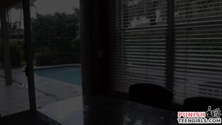 Hardcore plowing is this ebony teen's punishment