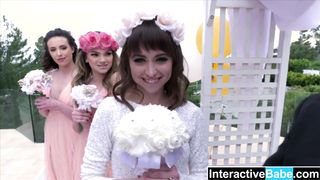 Riley Reed and her friends suck and ride one dick