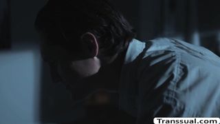 TS Jessy Dubai enjoys banging dudes tight butthole