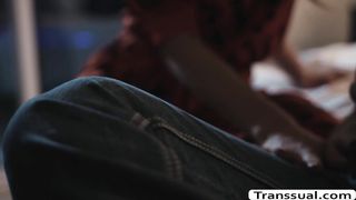 TS Jessy Dubai enjoys banging dudes tight butthole