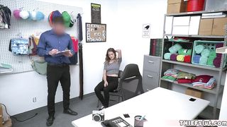 Pretty faced shoplifter punish fucked