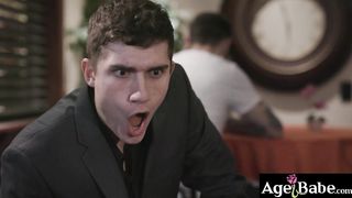 Gorgeous GILF bangs with a young lover