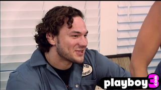 Guys experienced dance with naked babes