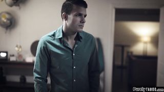 Stepmom gives injured stepson a handjob