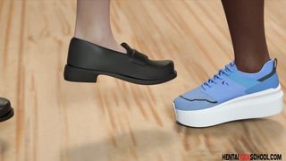 GIANTESS coach | 3D Hentai School Porn (EngDubbed)