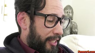 Cock hungry teen fucking her stepdad