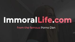 POV porn starring curvy blonde in her mid-20s