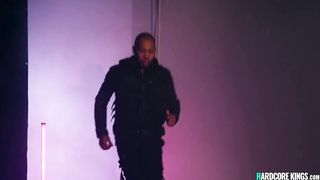 Red Light Arena interracial threesome