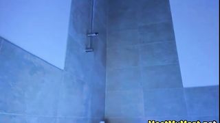 busty stepsister having fun in her bathtub