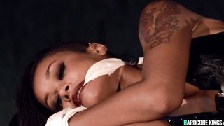 Stunning hotties sharing huge dick