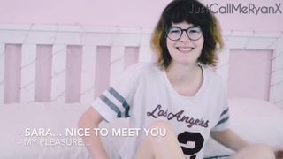 RyanX Castings: Introducing Sara Bell Teen POV Blowjob + Cum on Face