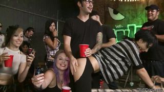 Hot ass brunette public bdsm banged