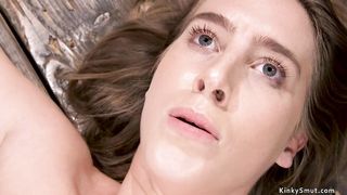 Shackled babe takes corporal punishment