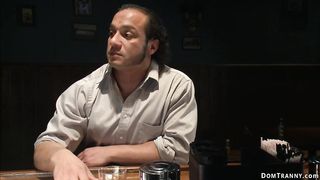 Busty TS anal fucks muscled man