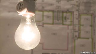 Gagged bound brunette rough fucked