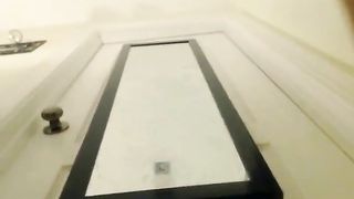 horny blonde babe squirts and sucking her toy