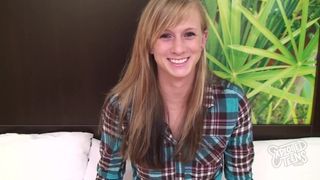 Blonde 18 Yr old first Timer Gets Creampied