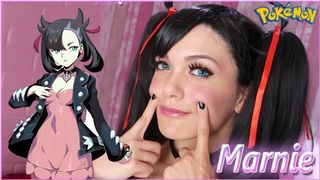 Pokemon Sword/Shield - MARNIE gives you a Sensual Handjob, Cumshot on Face