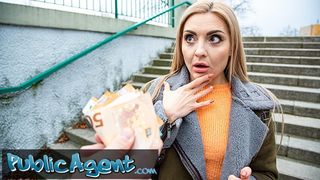 Public Agent Russian Blonde Caty Kiss Loves a Big Cock