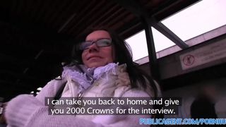 PublicAgent HD Pierced Pussy is Fucked by a Big Dick