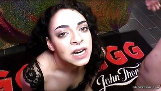 Khadisha latina shows banging bukkakes and swallow