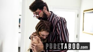 PURE TABOO Dad Manipulates Step-Daughter into Sex
