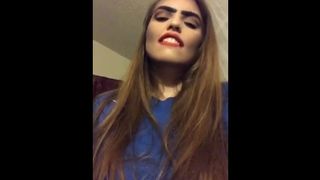 Brunette Girl Shirt Lift Tease