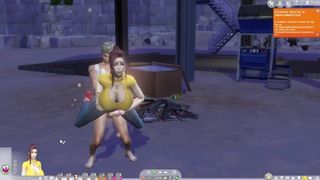 The Sims 4: Intense Sex with Beautiful Women at the Junkyard
